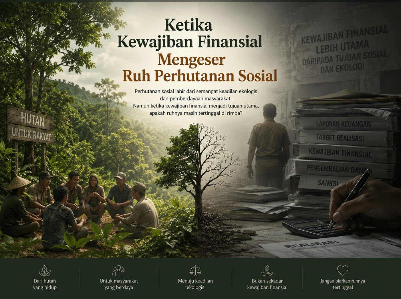 Ketika Kewajiban Finansial Menggeser Ruh Perhutanan Sosial